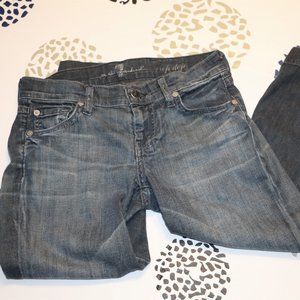 7 for All Mankind Crop Jeans 25
